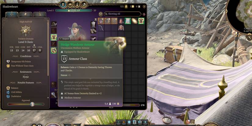 Wearing Medium Armour