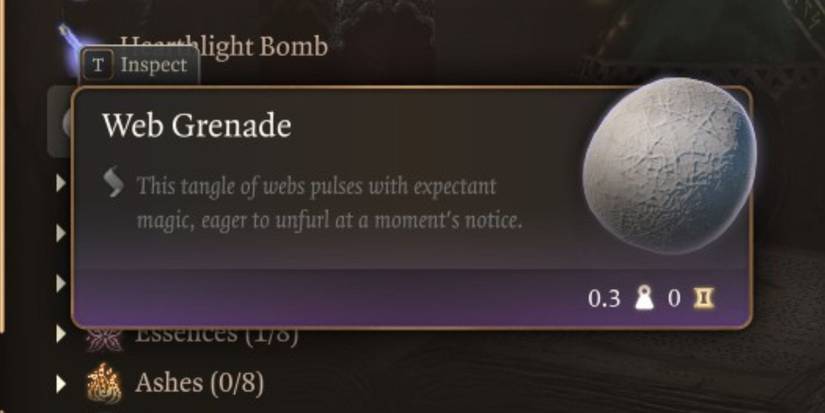 The Web Grenade in Baldur's Gate 3