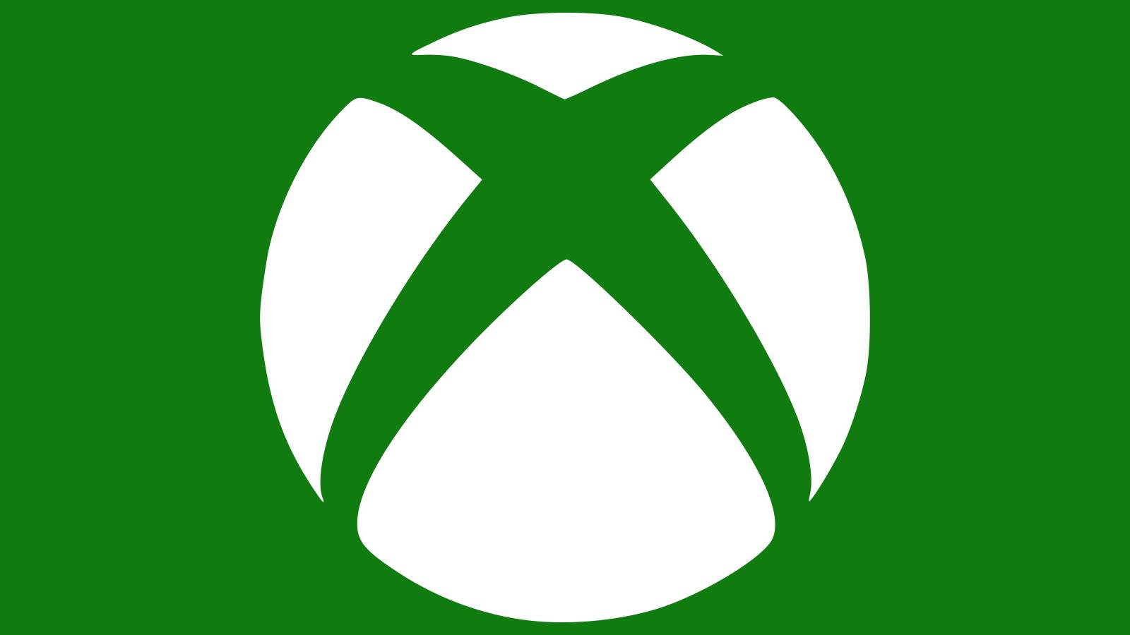 white Xbox logo emblem on dark green background