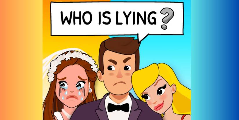 Who is lying gradient background two women and a man