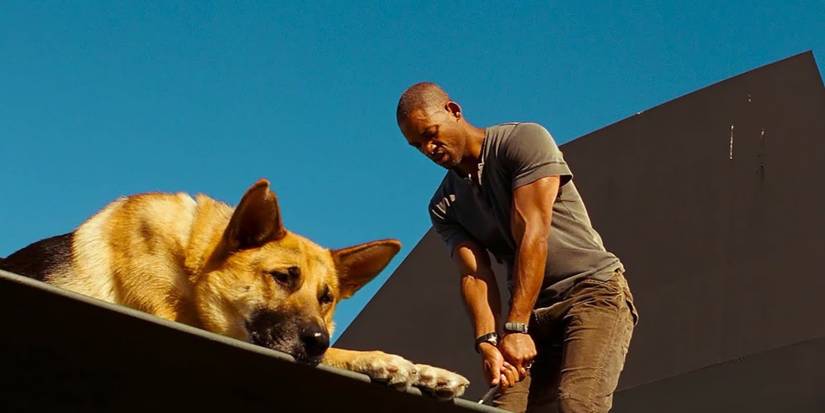 Will-Smith-as-Robert-Neville-playing-golf-next-to-his-dog-in-I-Am-Legend