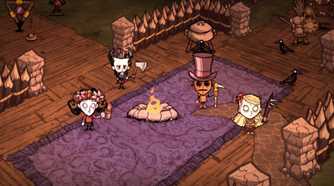 Wilson, WIllow, WX-78, Wendy in Don't Starve Together