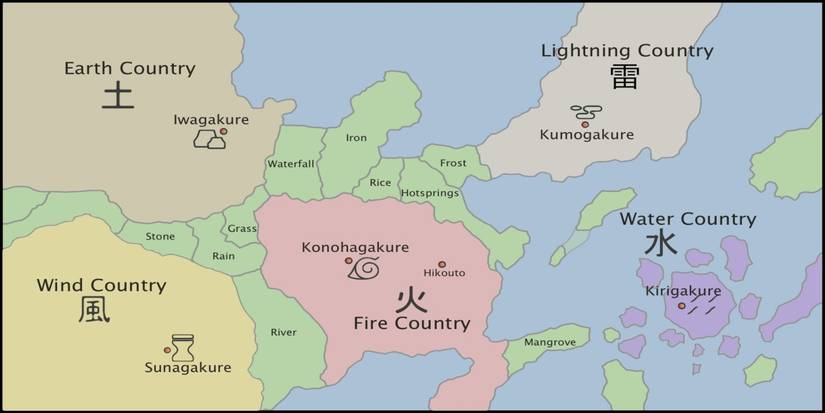 Naruto World Map