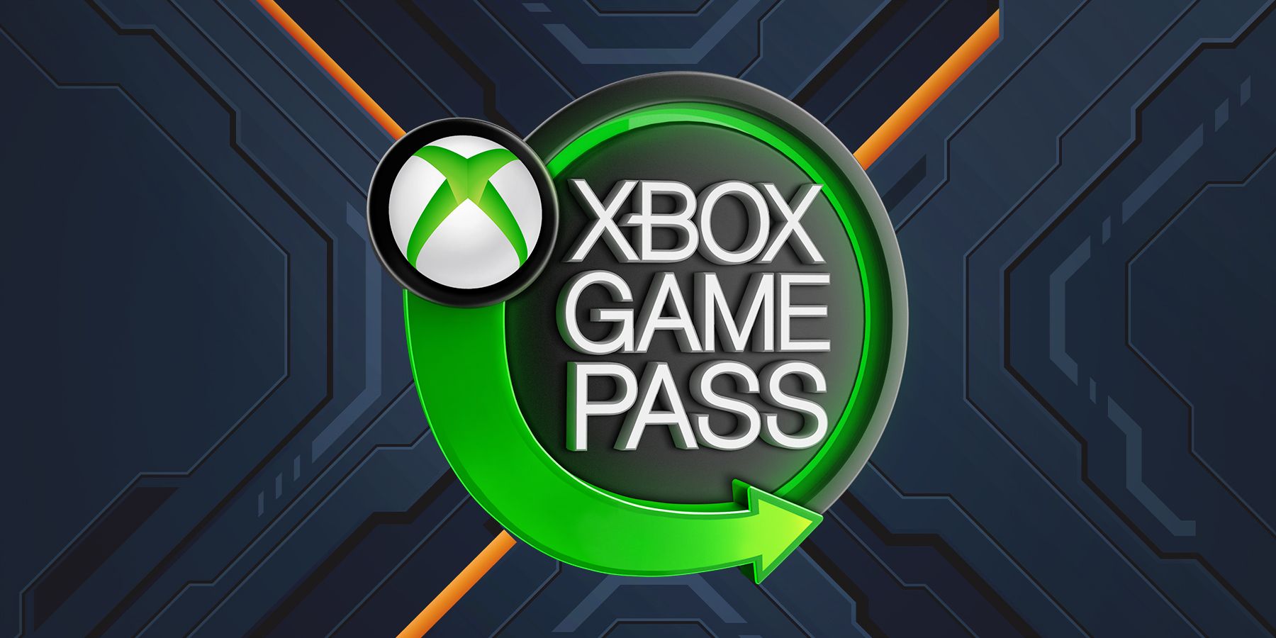Xbox Game Pass emblem on futuristic tech background