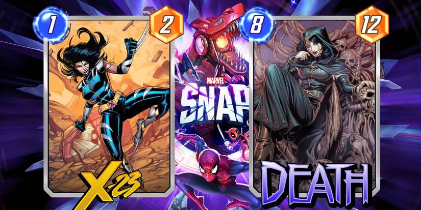 death and x-23's cards in marvel snap