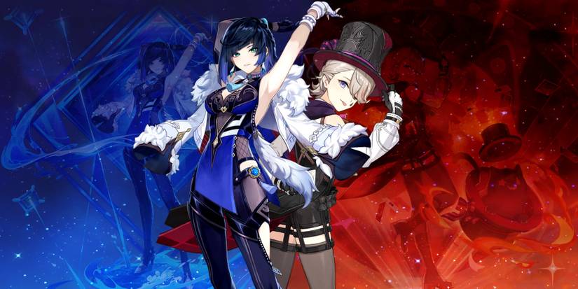 yelan and lyney in genshin impact