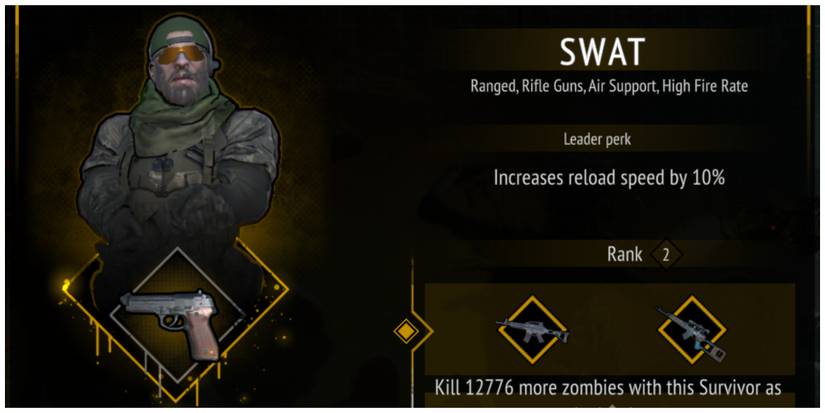 Yet Another Zombie Survivors, SWAT Character Profile