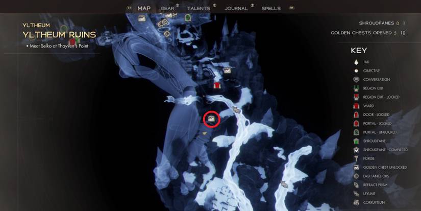 Yltheum Golden Chests and Shroudfane locations in Immortals of Aveum