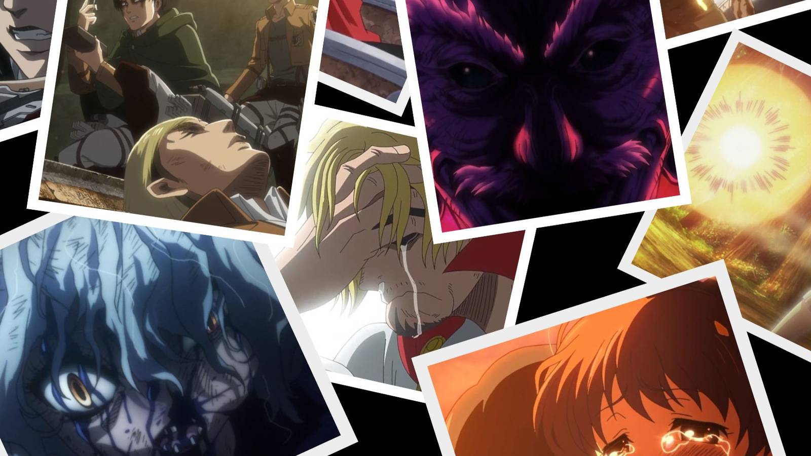 AOT, HXH and One Piece scenes