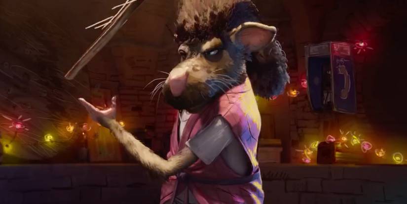Young Splinter in Teenage Mutant Ninja Turtles Mutant Mayhem