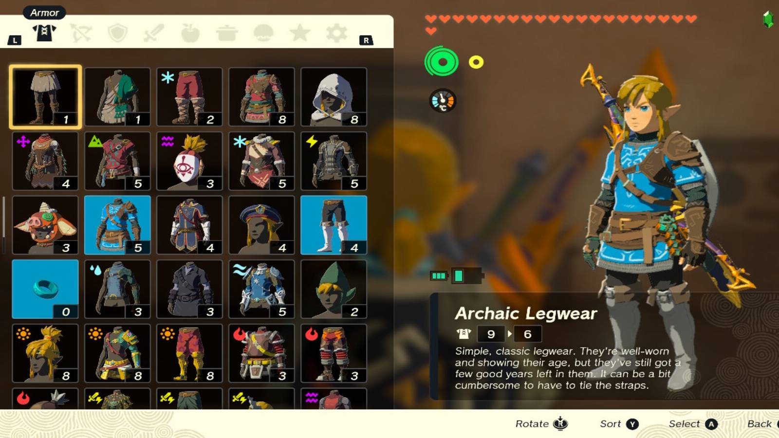 Zelda armor