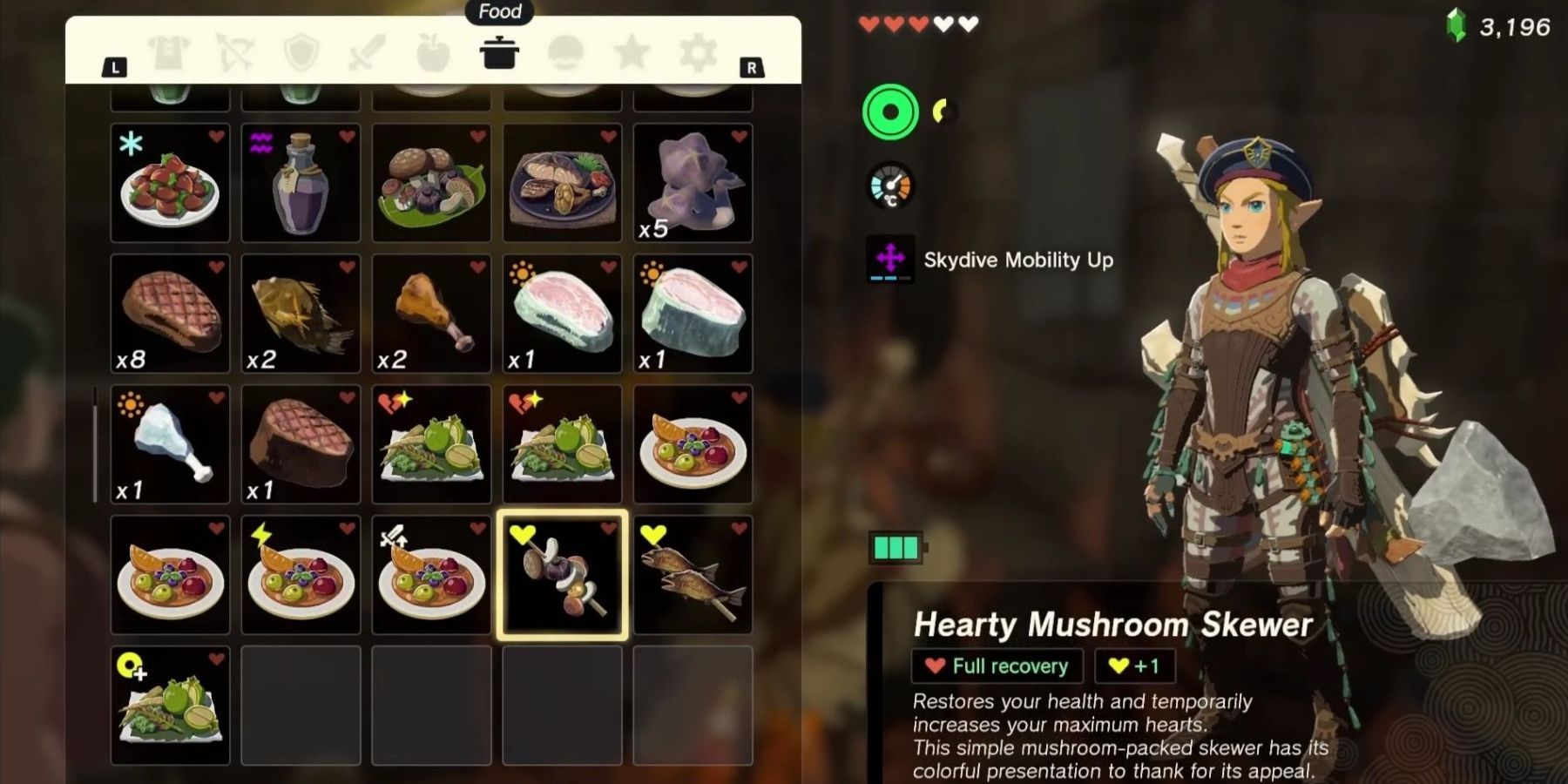 Zelda_ Tears of the Kingdom - Best Food Recipes to Heal Link's Health