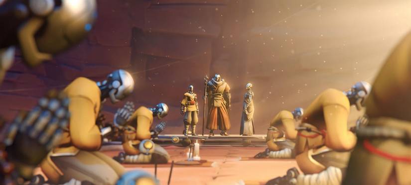 Zenyatta Standing in Overwatch 2 Invasion Story Mission