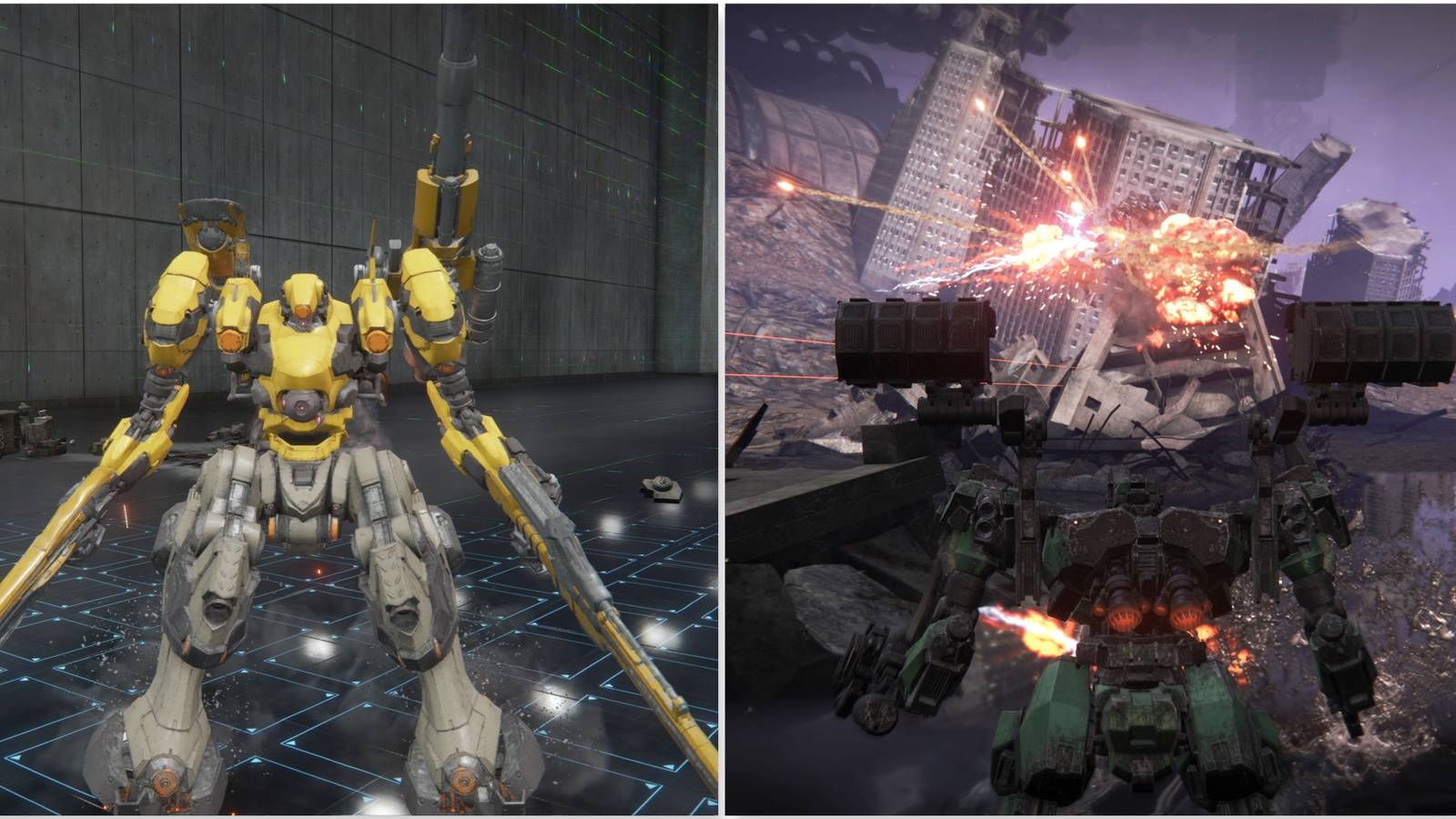 Fighting enemies in Armored Core 6 Fires of Rubicon