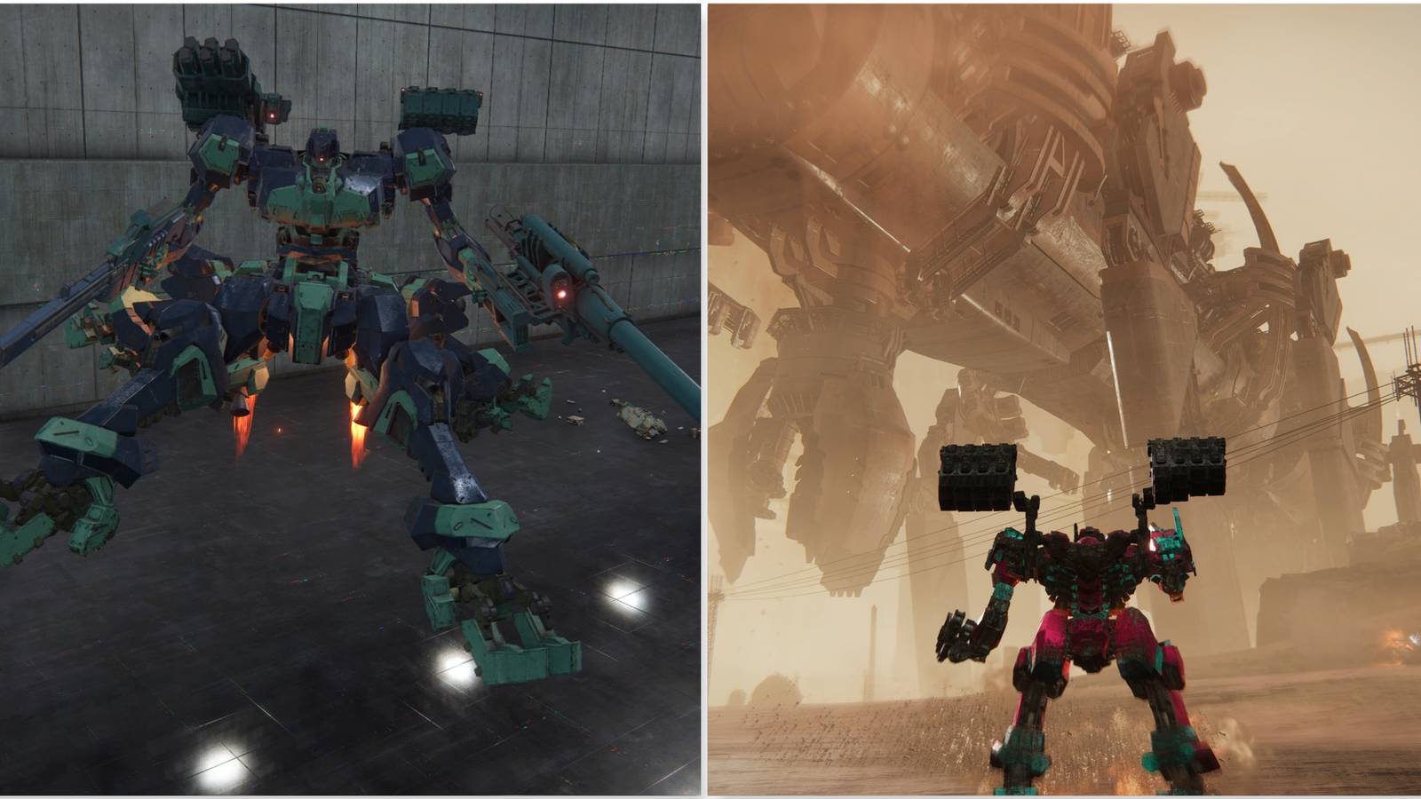 Fighting enemies in Armored Core 6 Fires of Rubicon