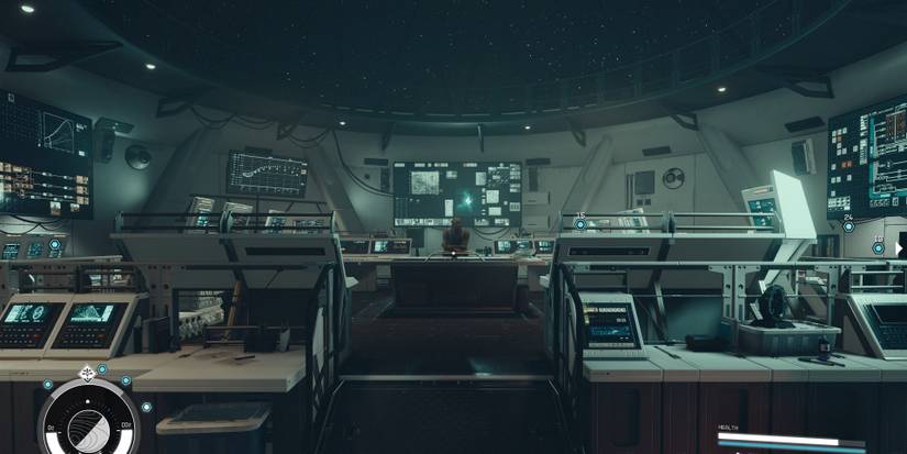 the central command room in the eye space station