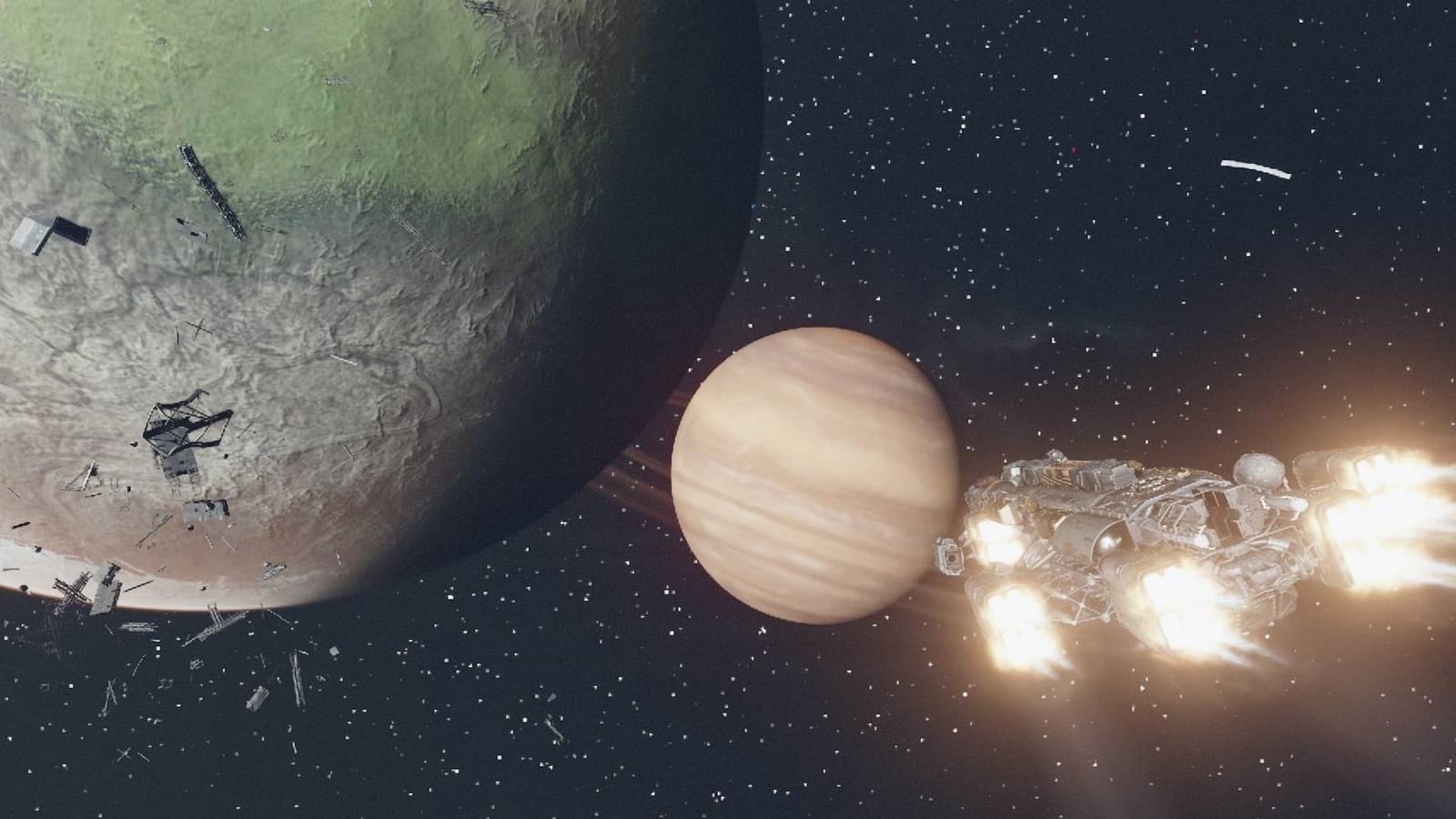 Approaching a planet in Starfield