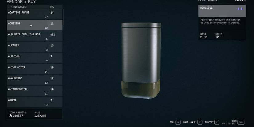 A can of adhesive in Starfield