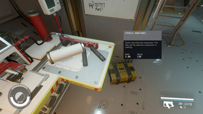 Some sterile nanotubes lying around in Starfield