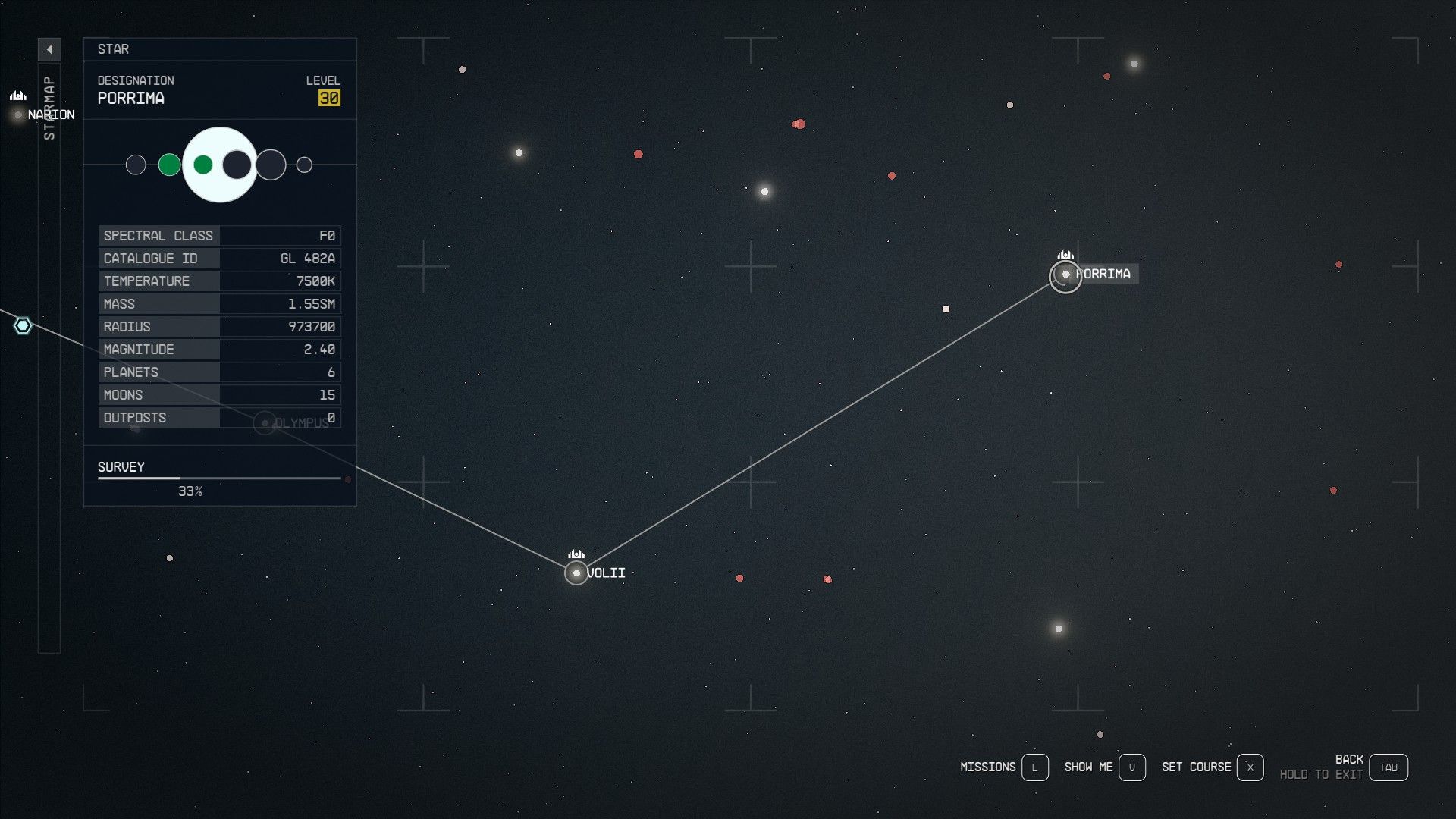 Field of the Porrima gadget in Starfield
