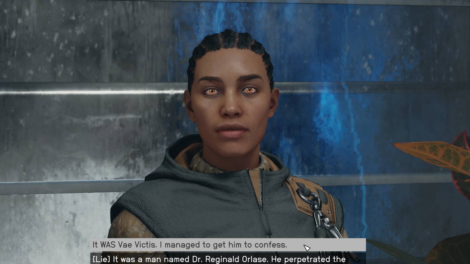 telling hadrian the truth in starfield that vae victus is alive