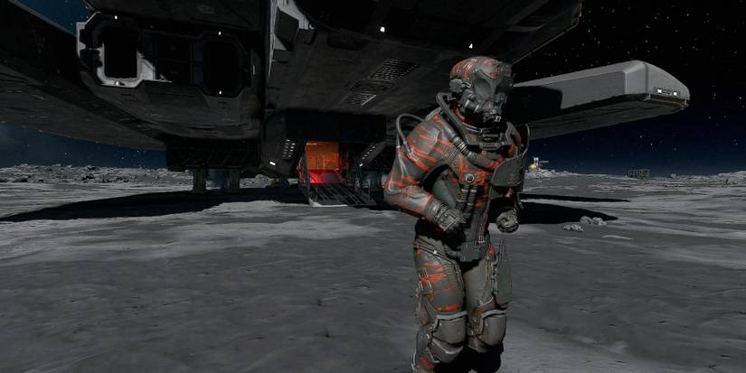 Exploring a moon in Starfield