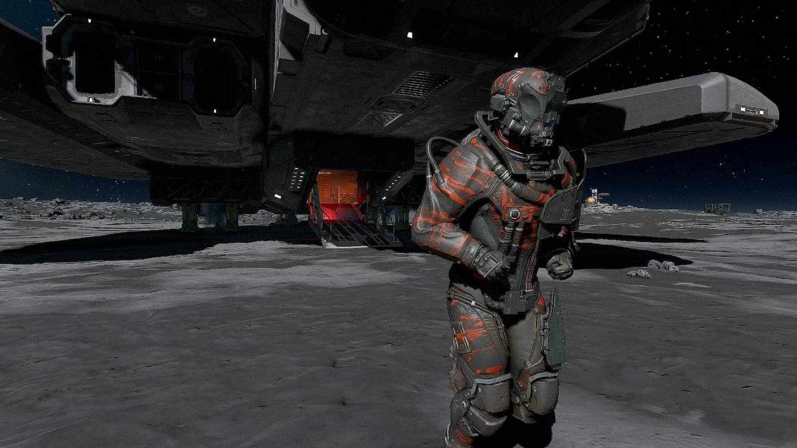 Exploring a moon in Starfield