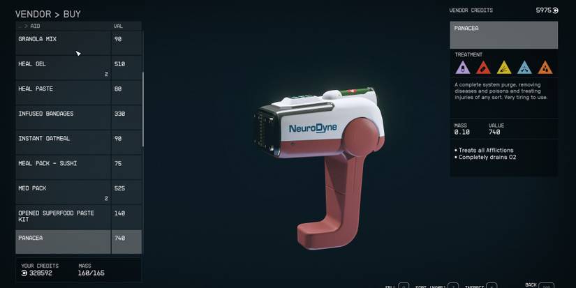 panacea in starfield