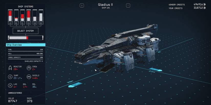 gladius 2 starfield ship