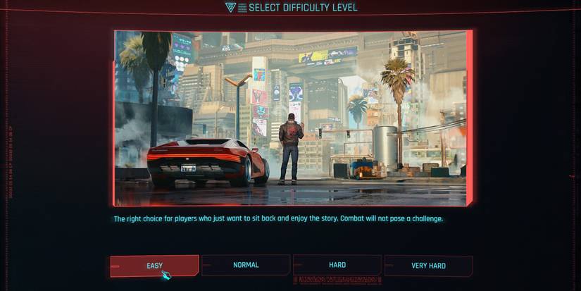 easy difficulty screen