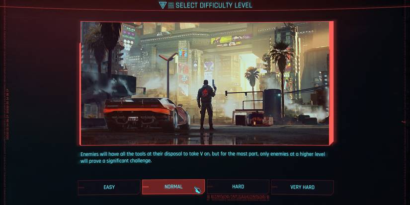 normal difficulty screen