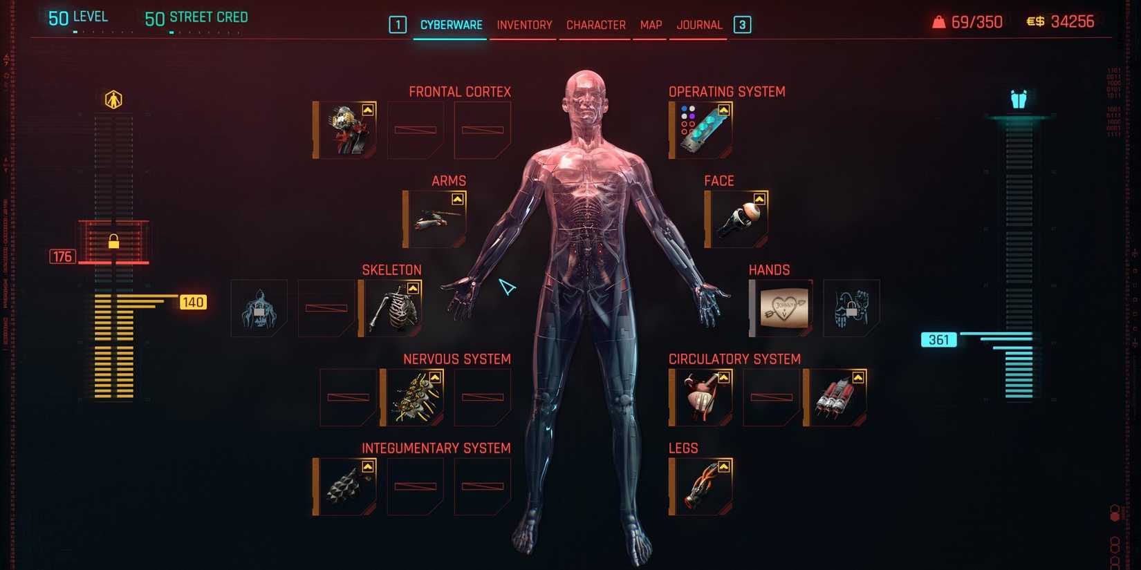 update 2.0 cyberware screen