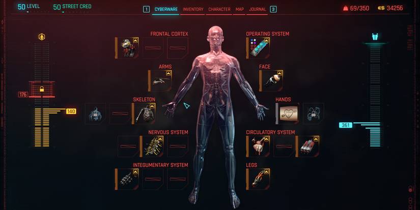 Cyberware Screen Cyberpunk 2077: All Update 2.0 Changes