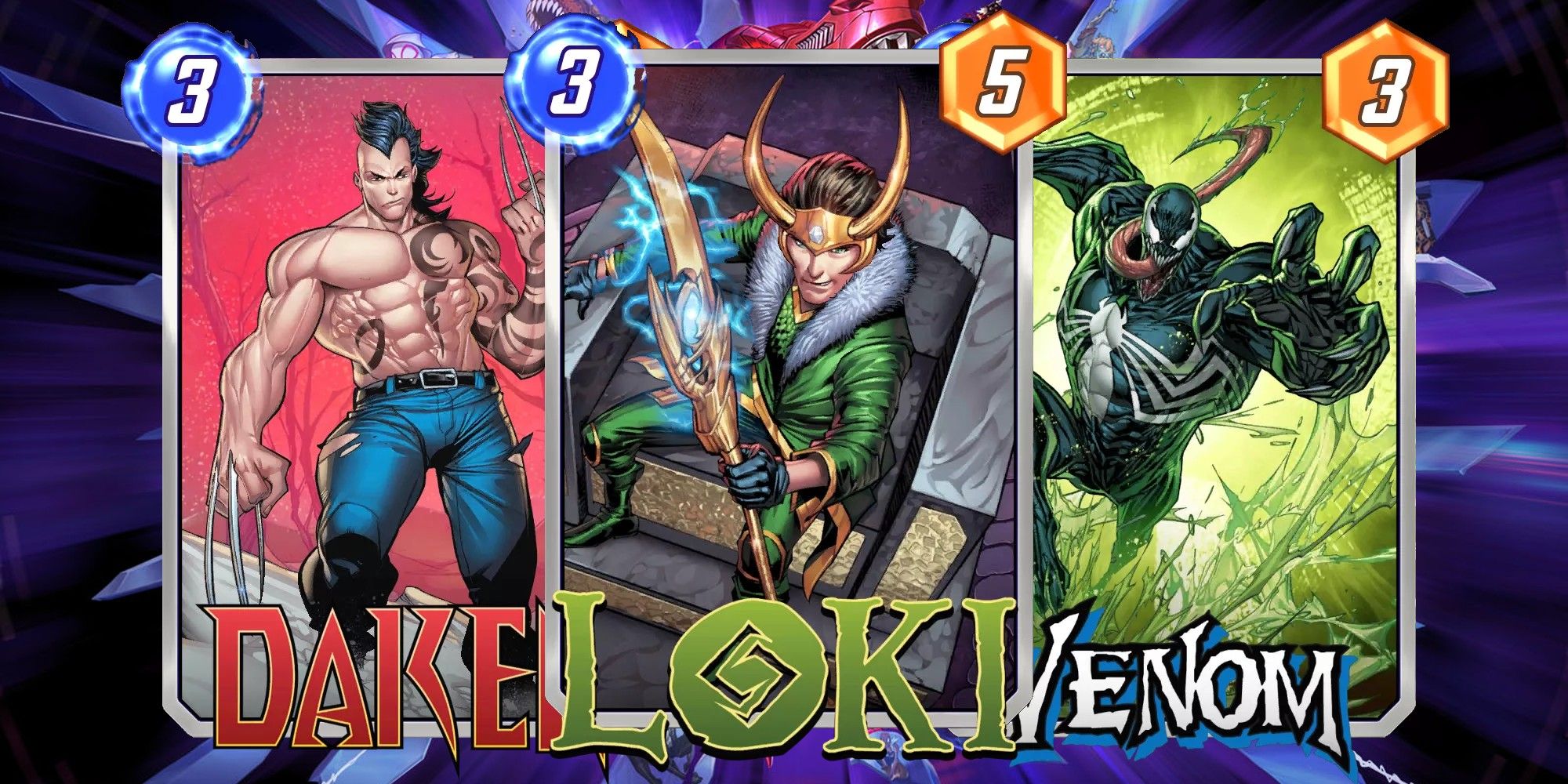 Marvel Snap 3 Cost Cards