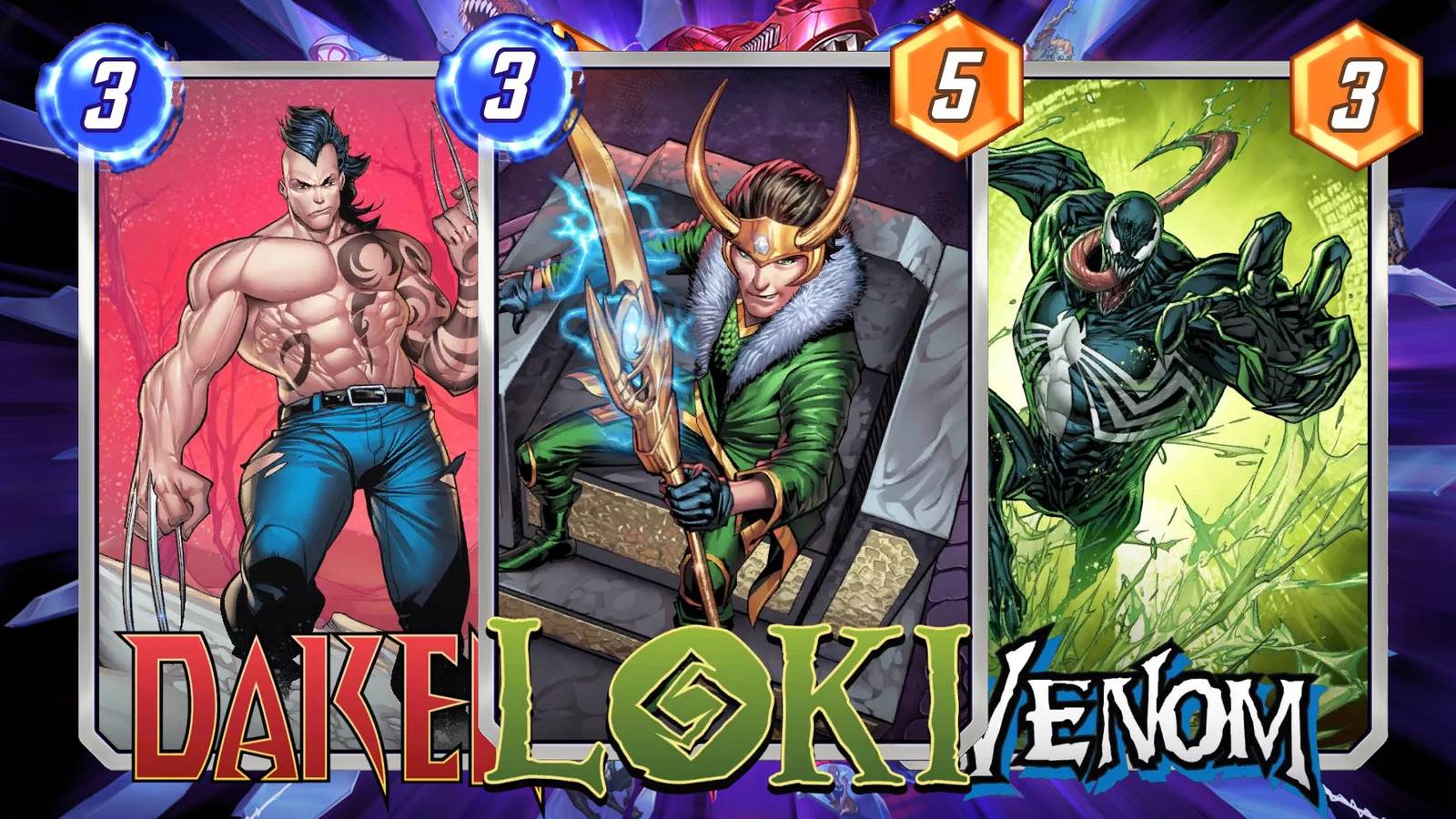 Marvel Snap 3 Cost Cards