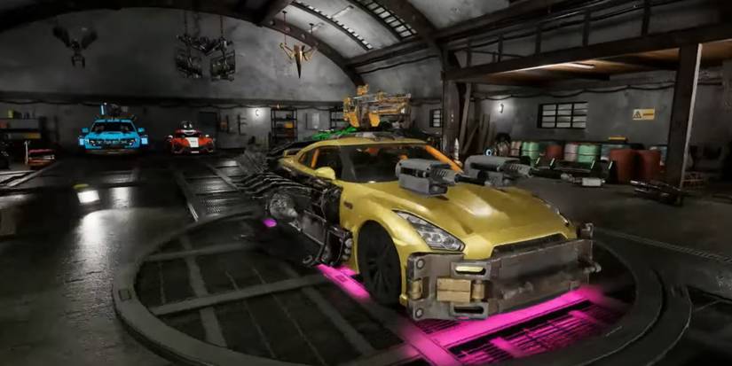 A customized car in Chaos on Wheels