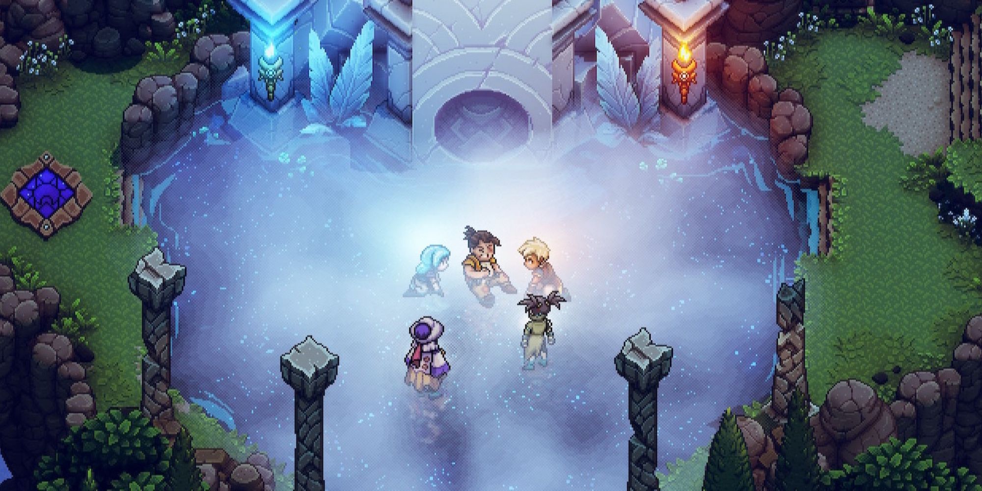 A cutscene featuring characters in Sea of Stars-1
