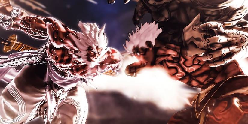 A fight in Asura's Wrath