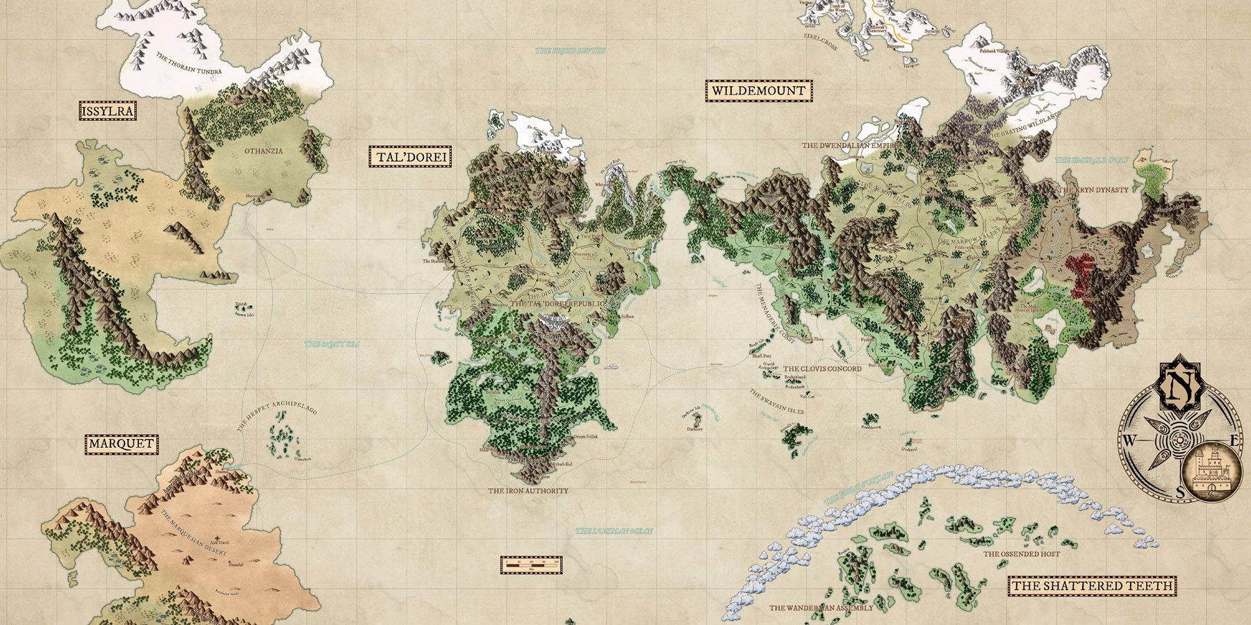 Un mapa de Exandría