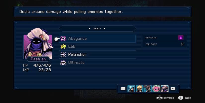 Abeyance spell in Sea of Stars