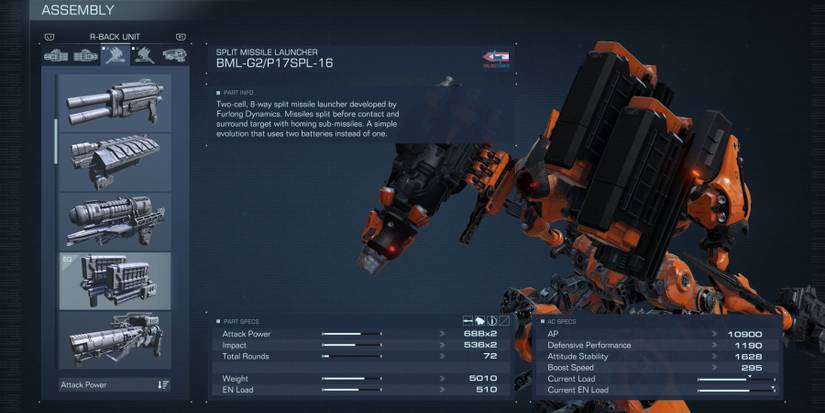 BML-G2/P17SPL-16 Back Unit