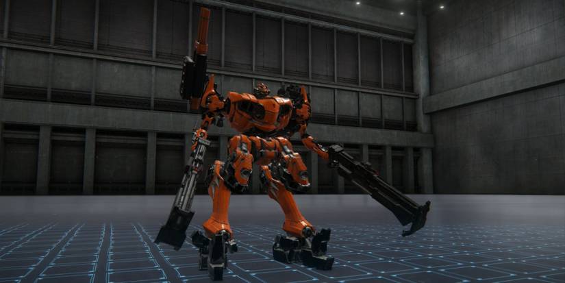 An AC running a double-Zimmerman build Armored Core 6