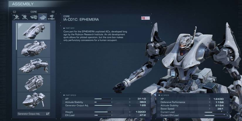 IA-C01C: Ephemera Core Part