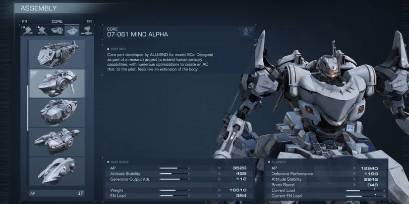07-061 Mind Alpha Core Part