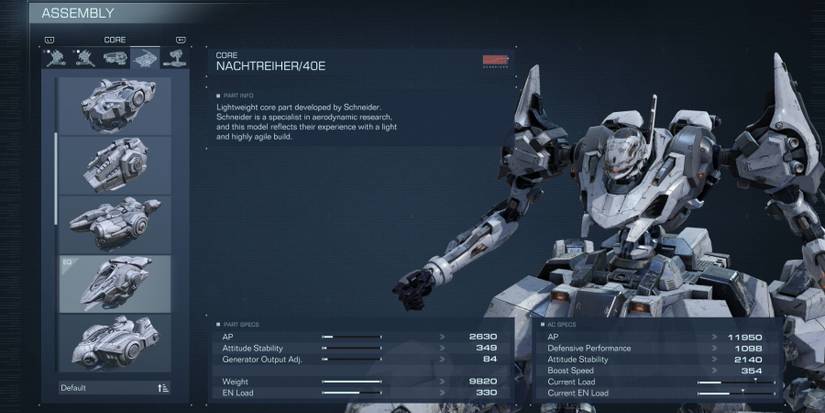 Nachtreiher/40e Core Part