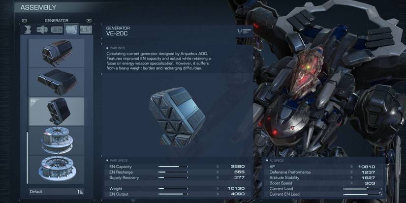 VE-20C Generator Armored Core 6