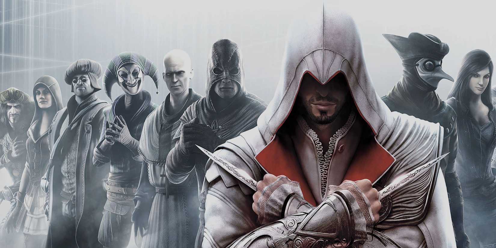 Ezio Auditore da Firenze with several enemies in the background