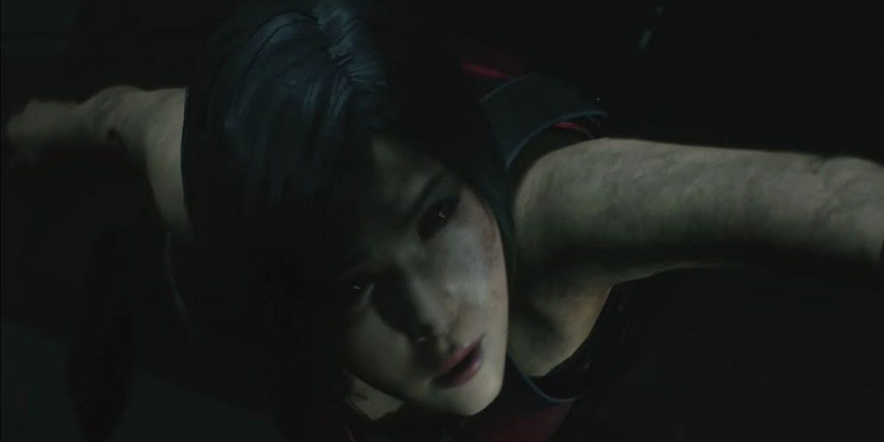 Ada before she falls in Resident Evil 2
