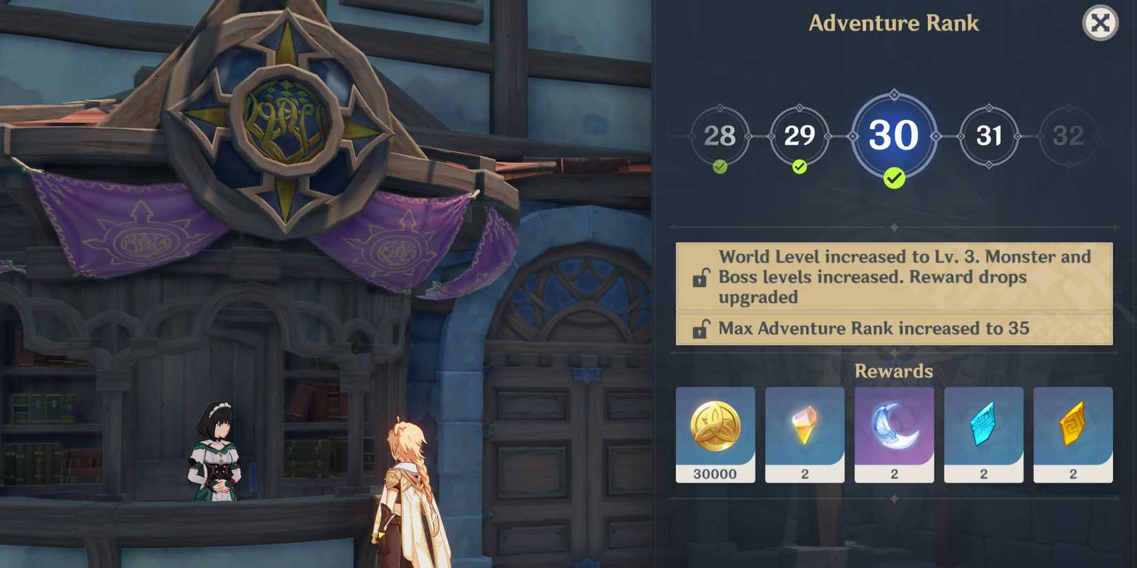 Adventure Rank in Genshin Impact