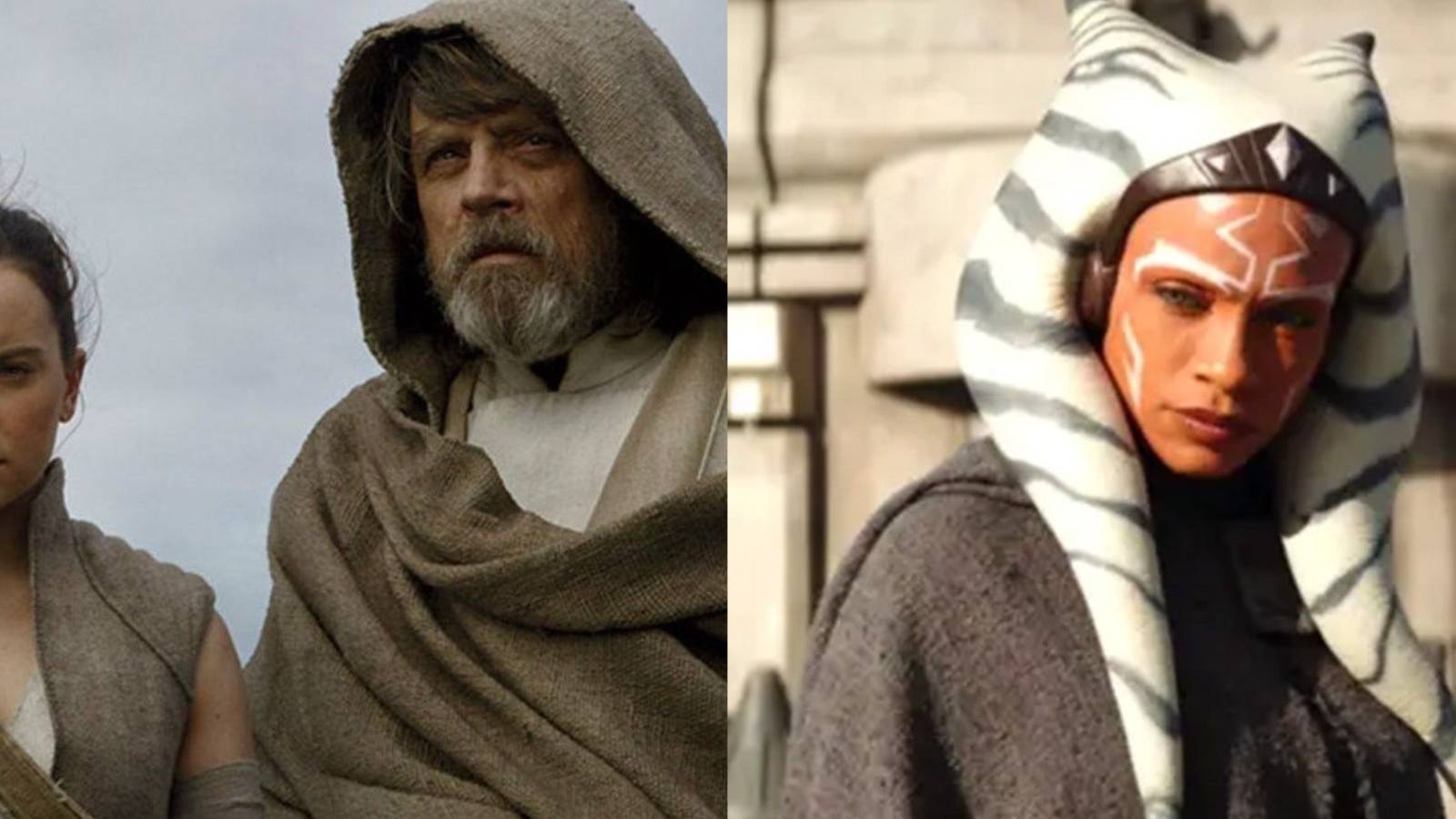 Rey, Luke, and Ahsoka